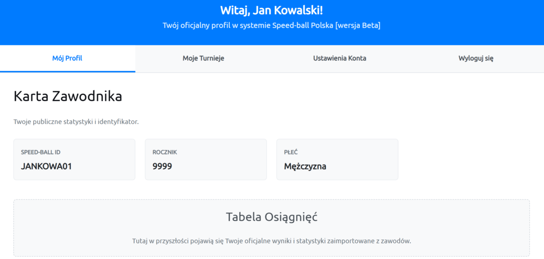 System Zawodnika